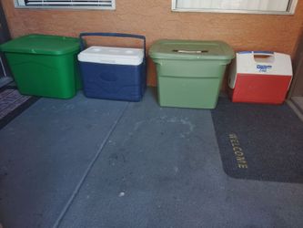 Bins,and coolers $15.00 take it all