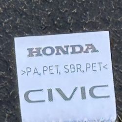Brand New 2025 Honda Civic Driver & Passenger Floor Mats 