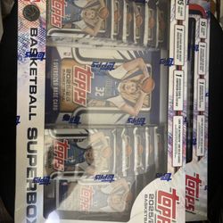 2 Topps Basketball Superboxes $80 each or $150 both