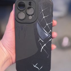 iPhone 16 Pro Max Black Spider-man phone case. 