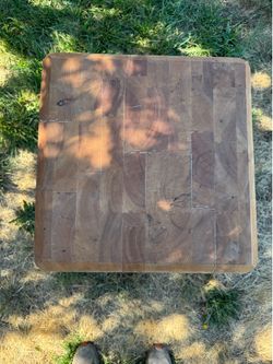 Solid Wood Standing Butcher Block