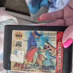 Sega Genesis Earthworm Jim Game