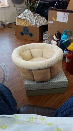 Cozy pet bed for a small pet