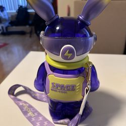 Cute Cartoon Bunny Water Bottle – Fun Space Design