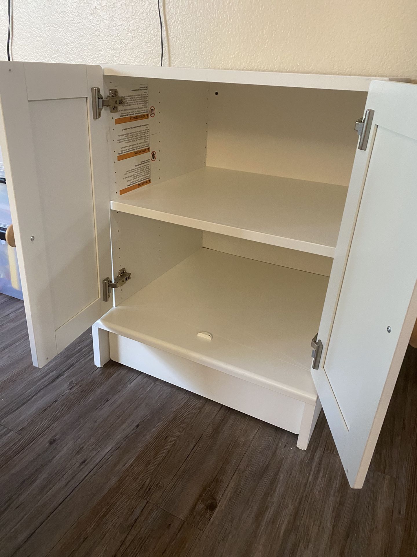 IKEA SMÅSTAD / UPPFÖRA Kids Cabinet, white with frame/with 1 shelf, 23 5/8x25 5/8x29 7/8 "