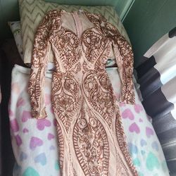 Fashion Nova Sequin Formal Dress