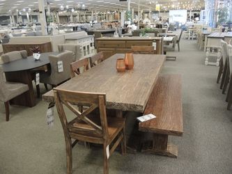 India Resources Capetown Dining 94 Inch Dining Table - Weathered Natural | Dinette Set