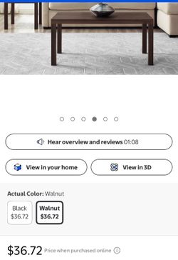 Brown wood coffee table