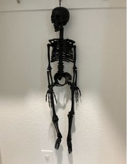 Halloween decor - black skeleton