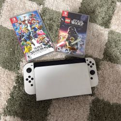 NINTENDO SWITCH- OLED MODEL Games Included