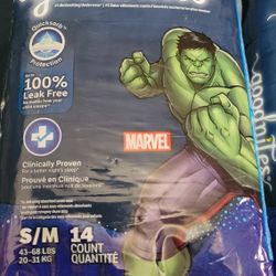 1 BAGS OF Goodnites Bedwetting Underwear for Boys, S/M (43-68 lbs) 14 Counts For $9