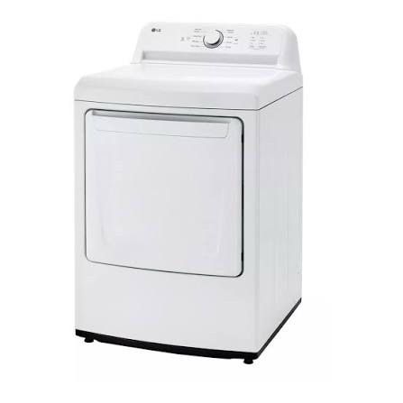 *New* LG 27 in. 7.3 cu. ft. Electric Dryer with FlowSense Duct Clogging Indicator - white