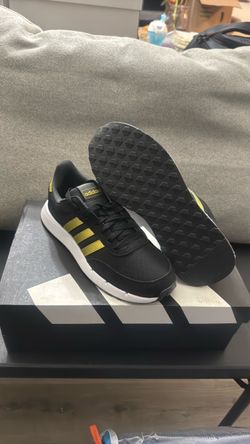 Adidas Black and Gold Sneakers