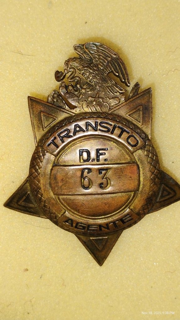 Rare Mexican Police/Military Memorbila