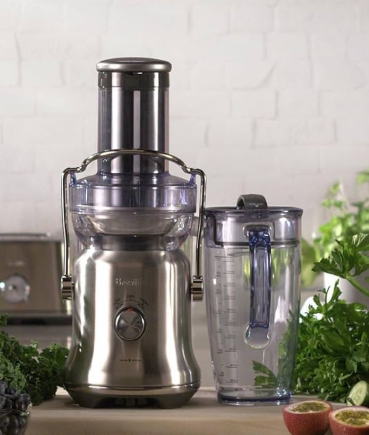 Breville BJE530BSS Juice Juicer - Fountain Cold Plus, 70 oz, Brushed Stainless Steel