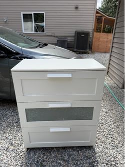 White ikea dresser