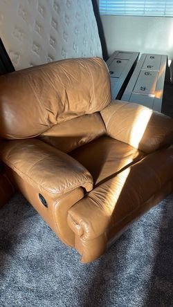 Tan Leather Recliner Chair