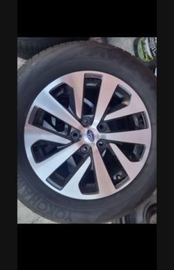 2022 Subaru rims with tires