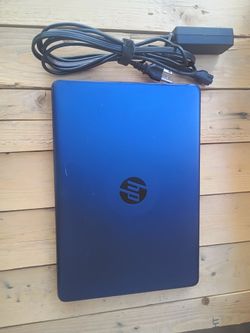 HP Laptop with Charger – Blue
