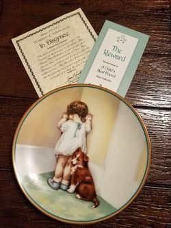Bessie Gutmann "In Disgrace" collector plate