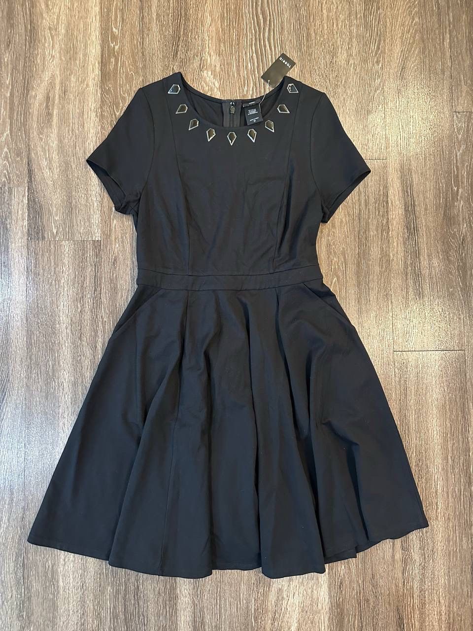 Torrid Marvel Black Panther Skater Dress Black Size 12 Short Sleeve Pockets