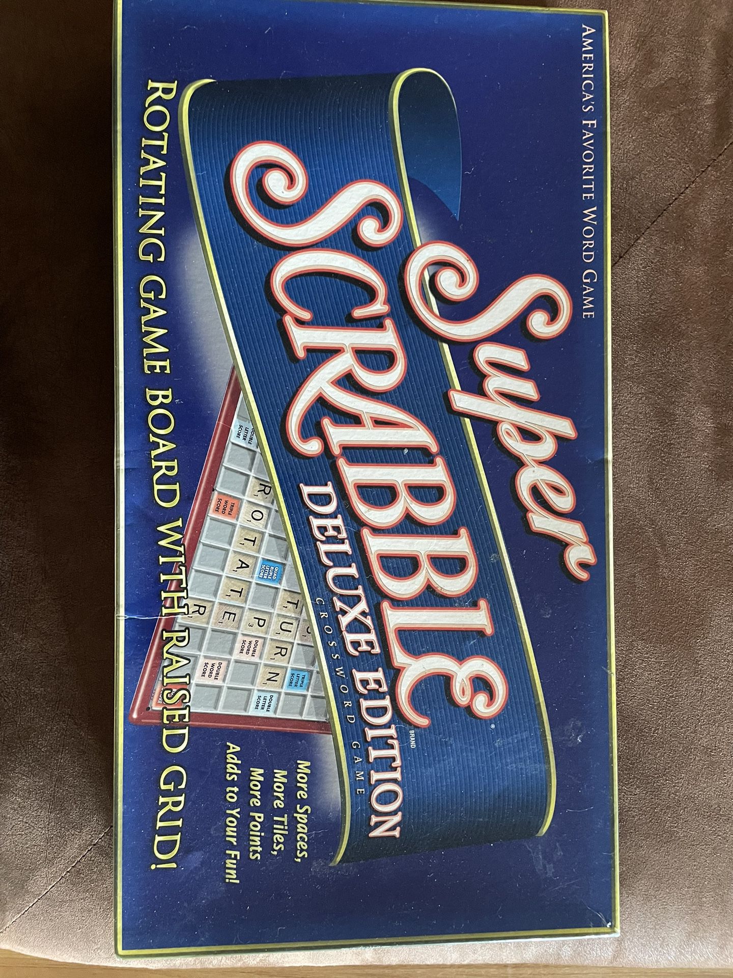 Super Scrabble Spinning Board Game.  