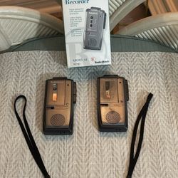 Microcassette Recorder Radio Shack Vintage Works Great. I Have Two For Sale.