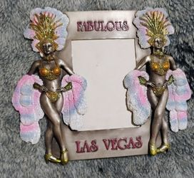 90s "Fabulous Las Vegas" Showgirls Picture Frame 