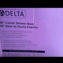 36 In Corner Shower Base