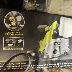 Ryobi 18v one+ wet/dry tile saw