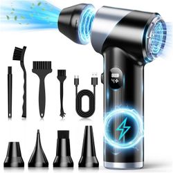 NEW - Cordless Air Blower Turbo Fan Air Duster with LED Light