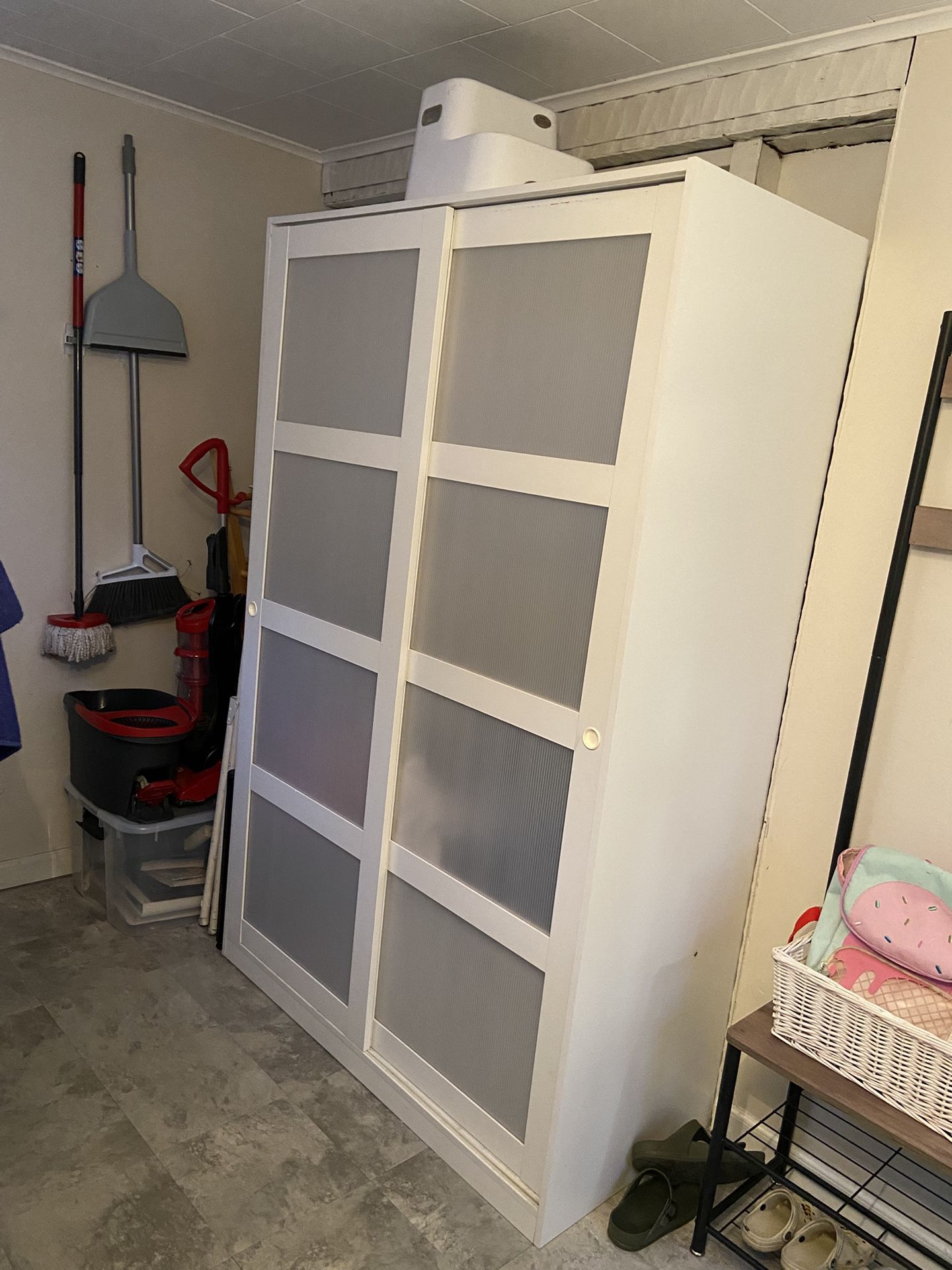 White Ikea Closet