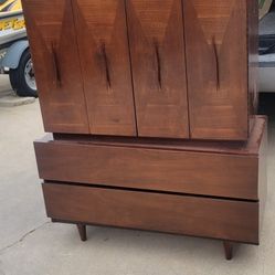 Mid Century Tall Boy Chest