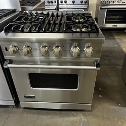 Viking 30”Wide Gas Range Stove Stainless Steel