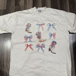 Patriotic, Cowboy Boot, Oversized T-Shirt
