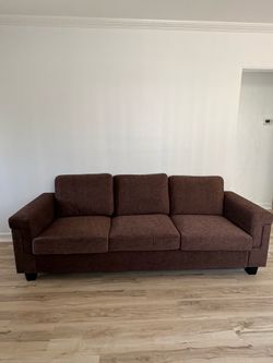 New leather sofa/ couch