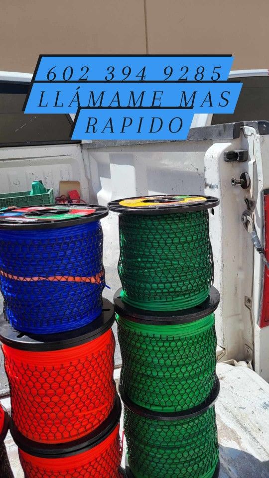 🍻🍺🧁🍾🍰🎂 Tengo rollos de 3 libras de Hilo Para cortar pasto de differences colores y diseños .Tengo rollos de 3 libras de Hilo Para co