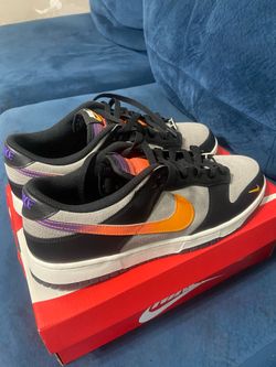 Nike Dunk Low Grey Black Orange Purple Sneakers