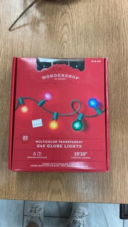 Wondershop Multicolor G40 Globe String Lights