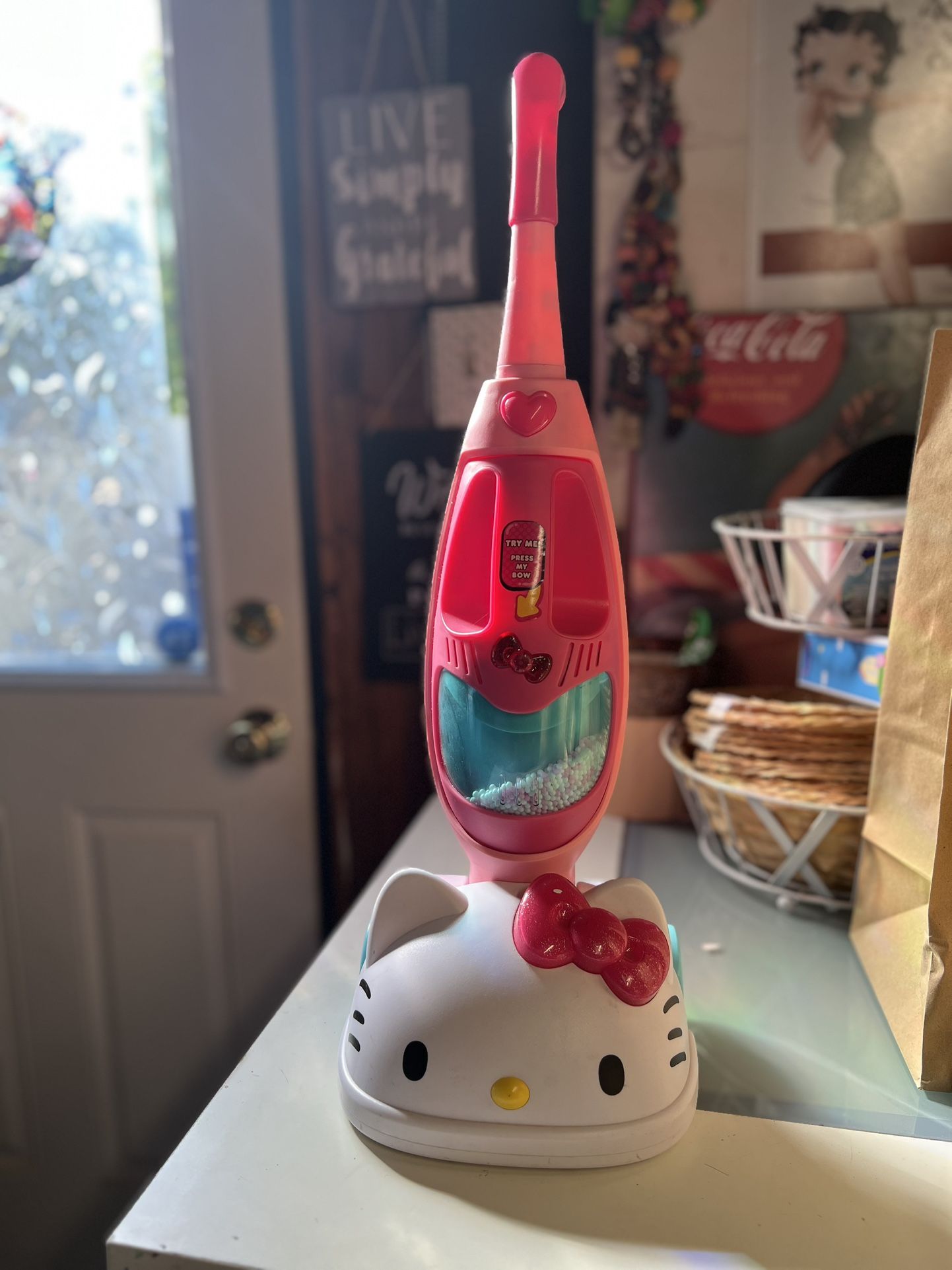 Hello Kitty Toy Vacuum Cleaner.