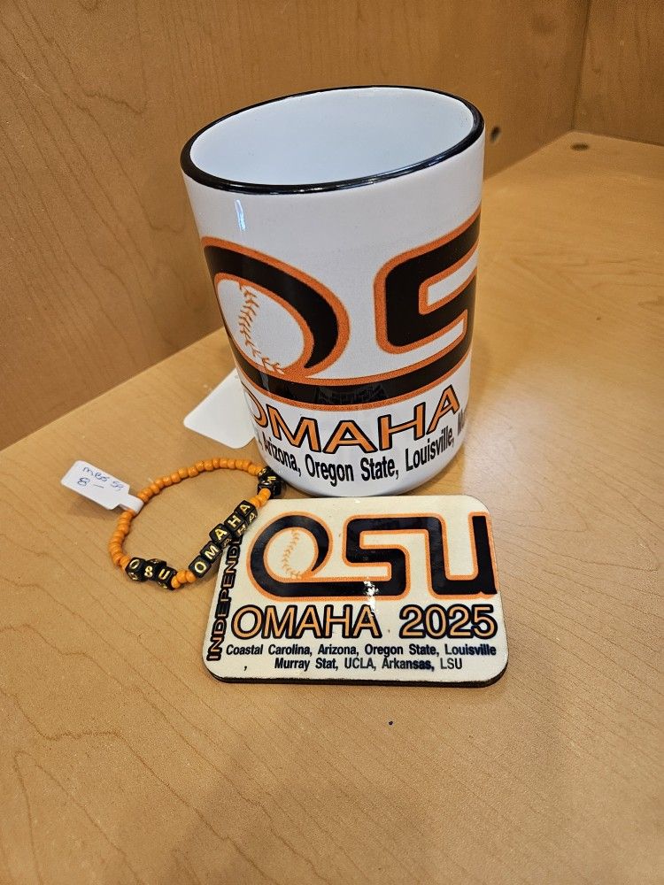 Bundle OSU OMAHA MUG, Bracelet And Nagnet