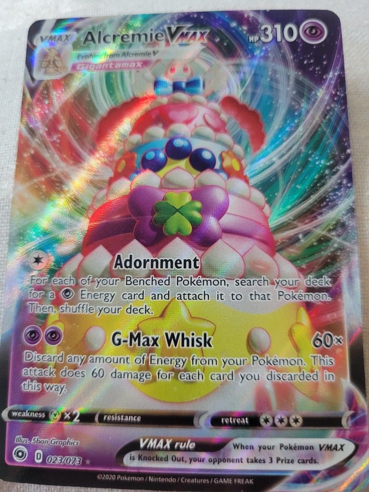 Pokemon Alcremie Vmax Champion's Path 023/073 Holo Ultra Rare