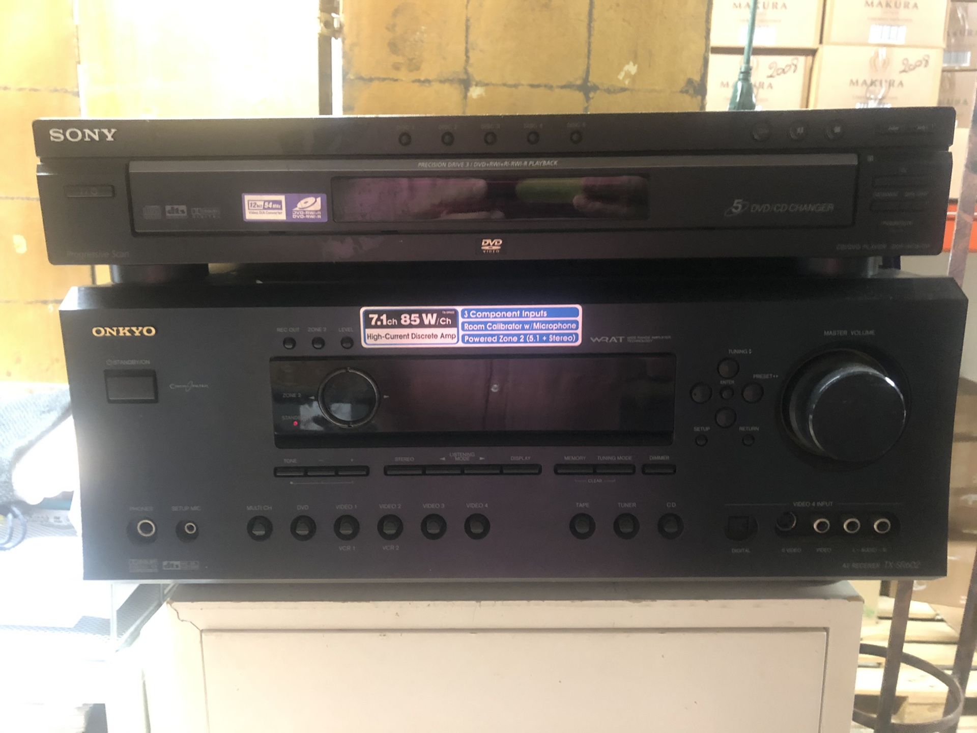 Bose sound system and Onkyo amplifier 2008