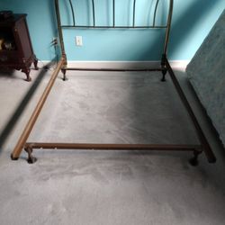 Full Brass Headboard And Frame 