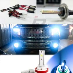 Led Conversion  Kit - Hid Lights- Replacement Xenon Headlight Bulbs / Ballast Parts - Plug And Play Dodge Charger Challenger Ram Hyundai H11 H Sonata 