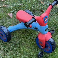 Like New Only Been Indoor Huffy Marvel Spidey and His Amazing Friends Light Up Kids' Trike, Ideal for Ages 3+ Years 