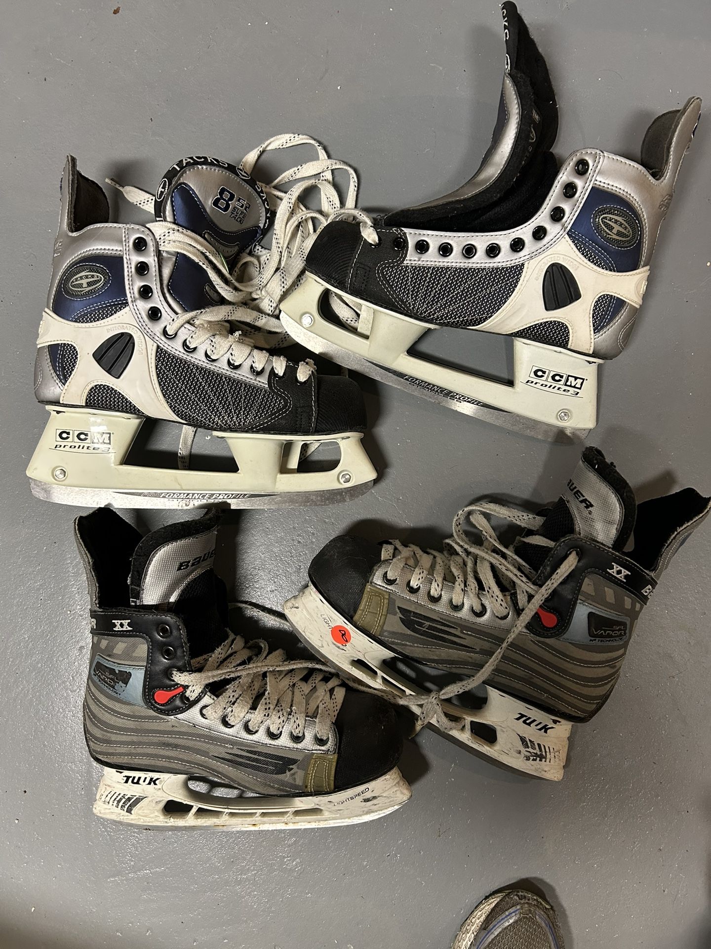 Men’s Hockey Skates $25-60.   NOT $1.00