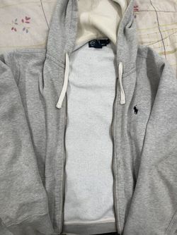 POLO GREY LAUREN HOODIE