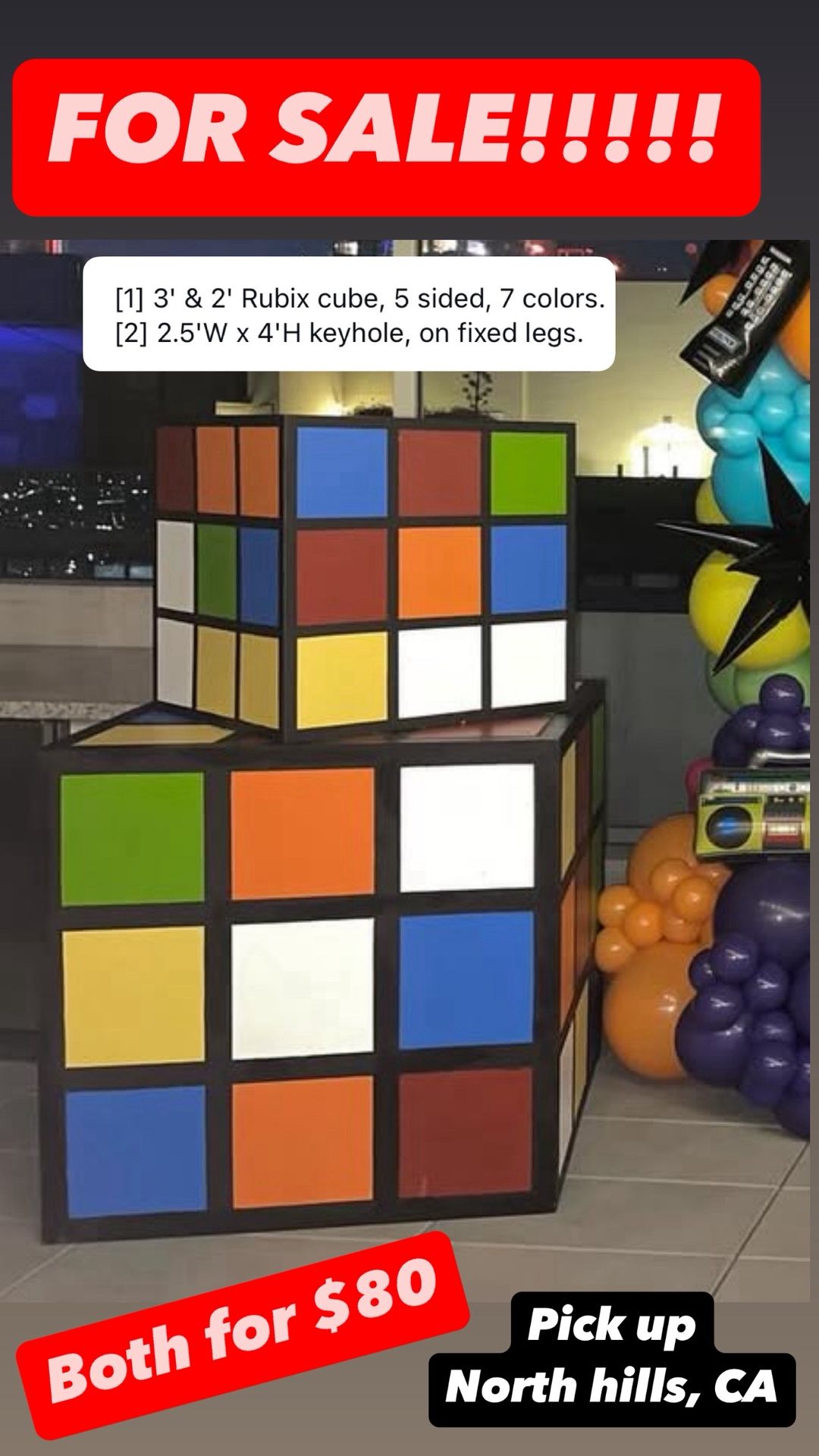 Huge Rubix Cubes