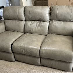 Reclining Leather Couch